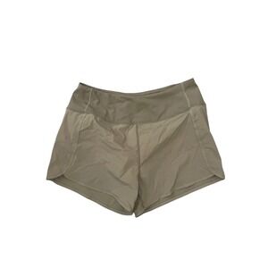 Gradual Womens Running Shorts Khaki Tan Athletic Gym Workout Zipper Pocket Size